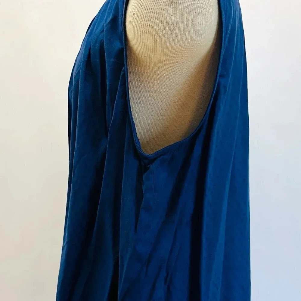 NWT CROFT&BARROW Women Sleeveless Pullover Keyhole Neckline Blue Shirt Size PXXL - Picture 10 of 13